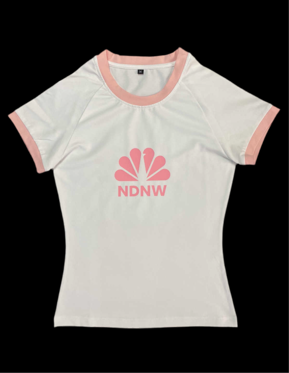 NDNW BABY TEE - WHITE/PINK