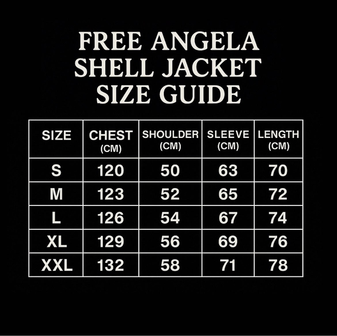 ‘FREE ANGELA’ SHELL JACKET