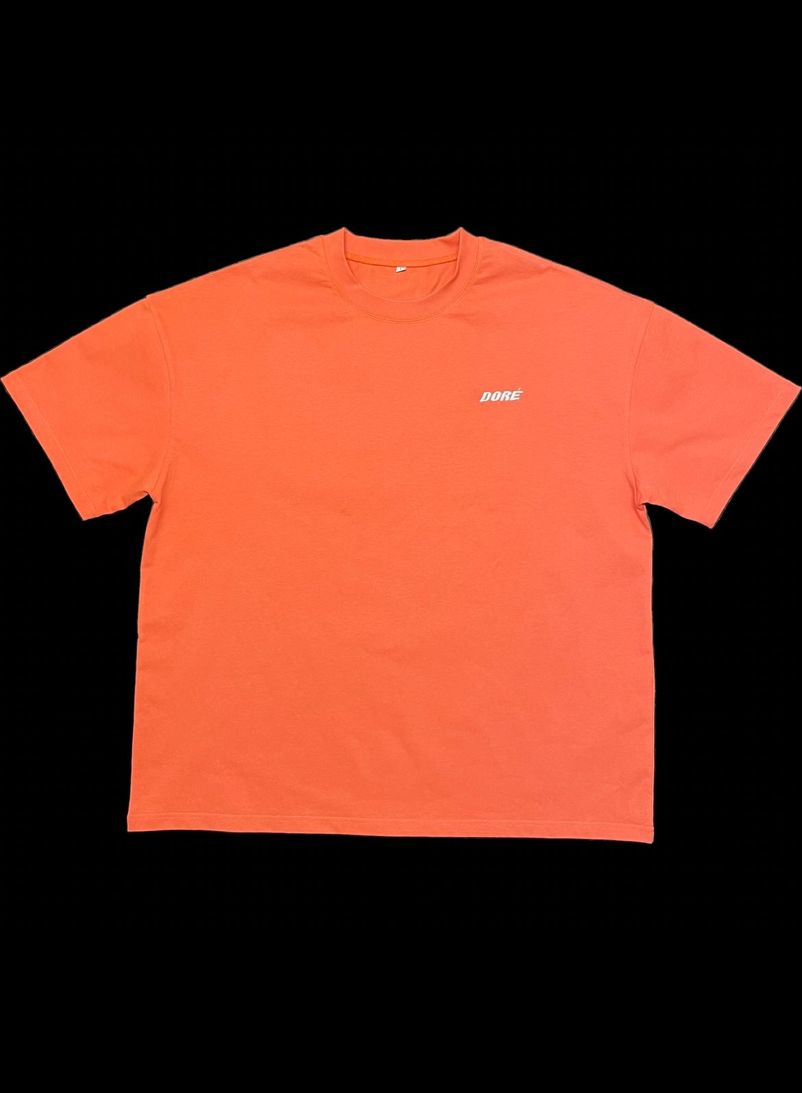 coral orange shirt